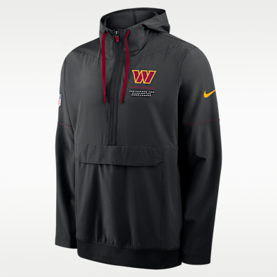 【Nike】超激レア！チーム支給ジャージ！HUSKIES ウォームアップウェア Washington Commanders Alt Anorak Men's Nike NFL 1/2-Zip Hooded